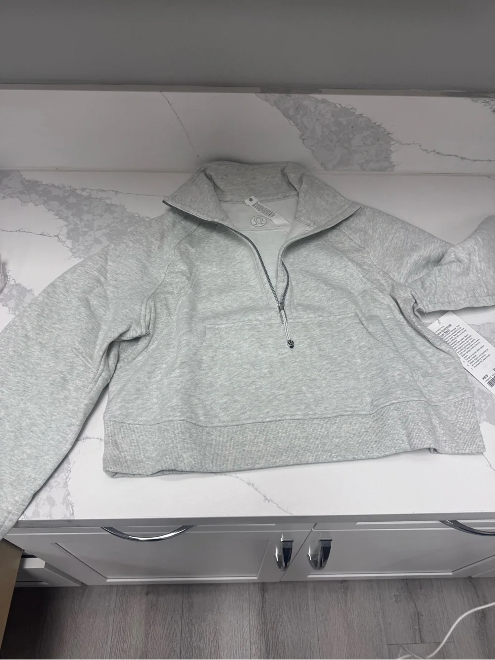 lululemon athletica Mint Green Half-Zip Pullover Hoodie